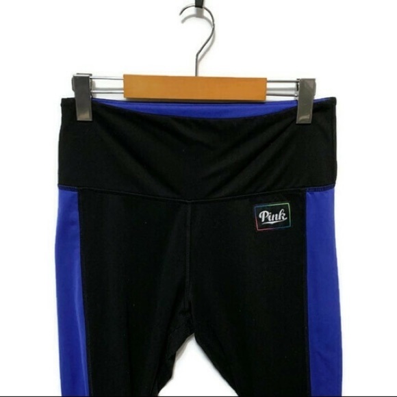 PINK | Black and Blue Sport Yoga Leggings with Details on Side Size Medium​​ - Picture 7 of 9